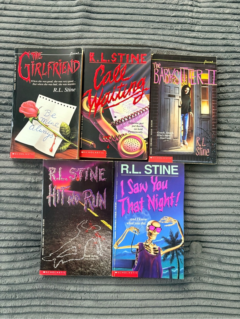 Classic RL Stine-Style Thriller Book Set - Multicolor